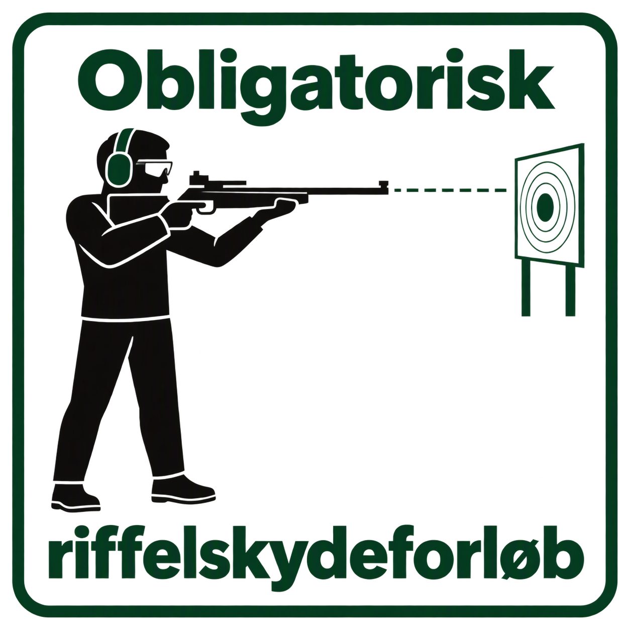 Obligatorisk riffelskydeforløb